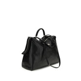 Dolce & Gabbana Black Calf Leather Bos Taurus Handbag
